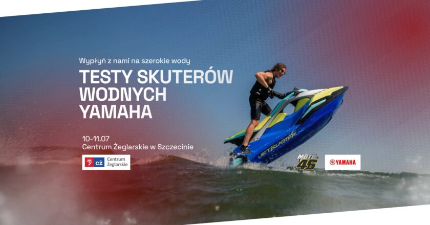 Testy skuterów wodnych Yamaha 2026 w Centrum Żeglarskim w Szczecinie – JetBlaster PRO podczas jazdy na wodzie